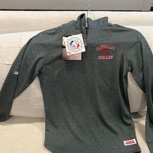 Stitches Cleveland Indians 1/4 zip boys size medium